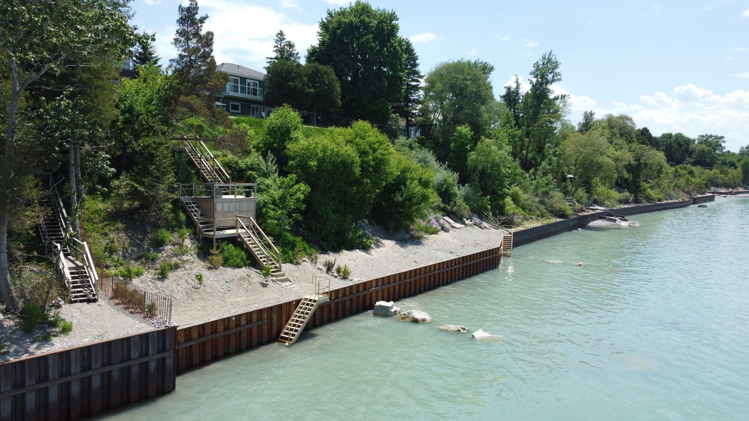 View of water near a dock.