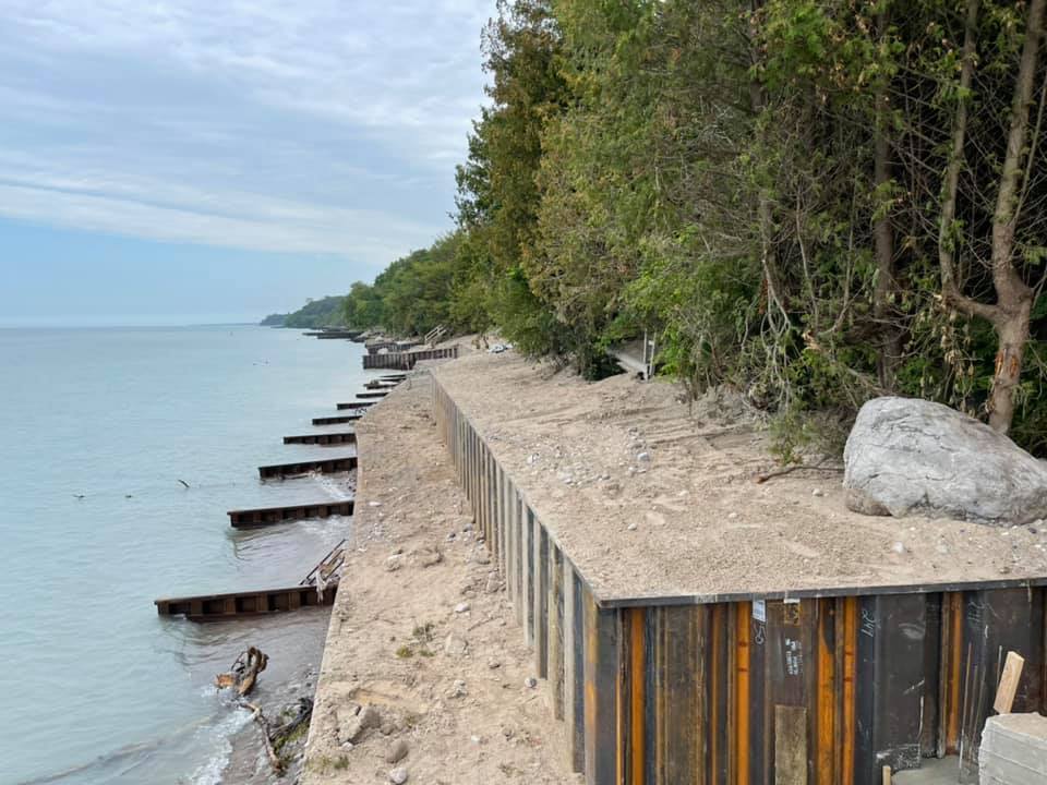 shoreline restoration in Blue Haven Beach