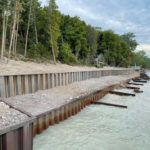 shoreline retaining walls in Blue Haven Beach