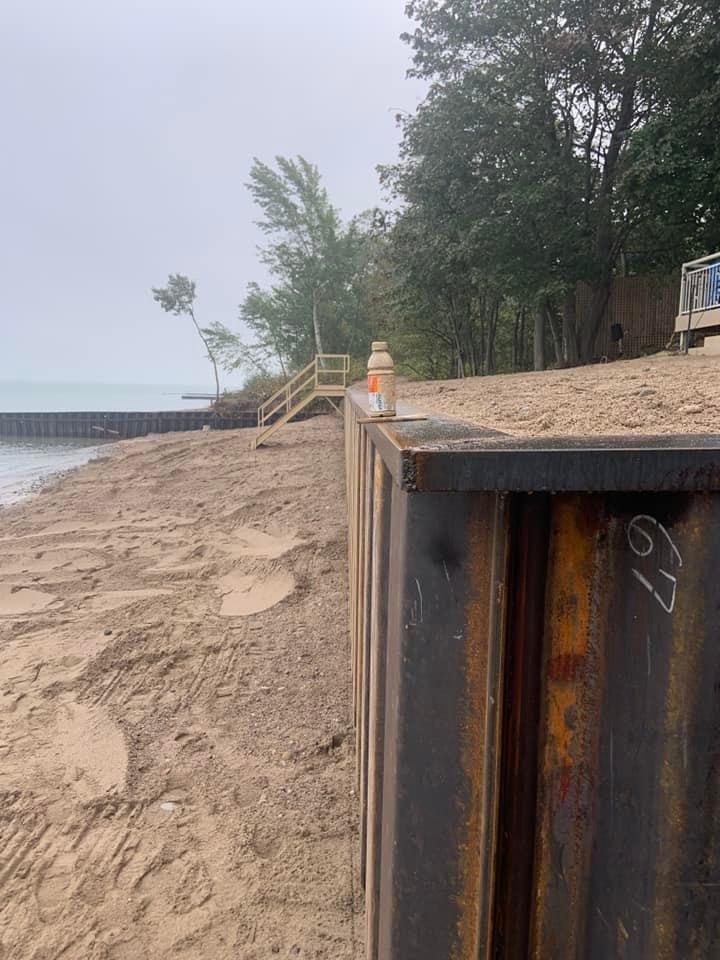 shoreline walls in Sarnia, Ontario