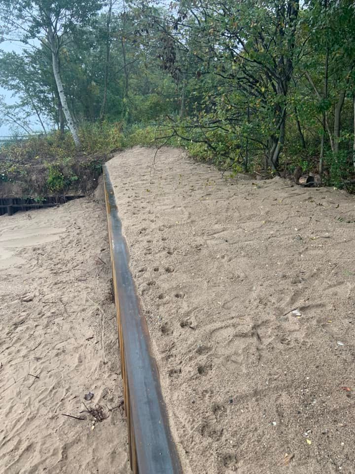 shoreline retaining walls in Sarnia, Ontario