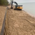 shoreline construction in Sarnia, Ontario