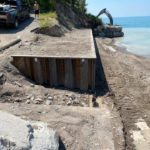 shoreline construction in Cedar Bank