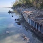 shoreline retaining walls in Grand Bend