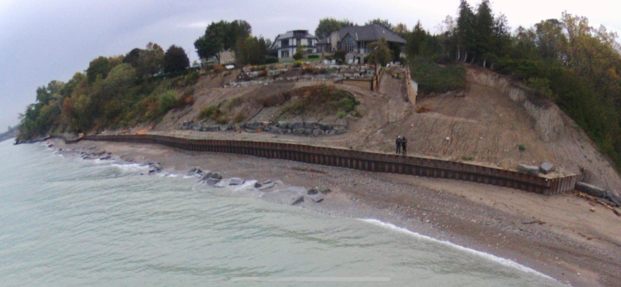 shoreline restoration in Grand Bend