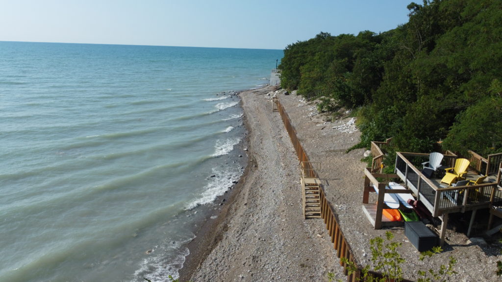 shoreline retaining walls in Ontario